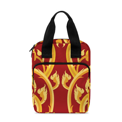Thai Winding Vines Pattern Print Bible Tote Bag