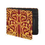 Thai Winding Vines Pattern Print Bifold Wallet