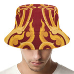 Thai Winding Vines Pattern Print Bucket Hat