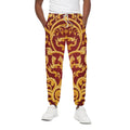 Thai Winding Vines Pattern Print Cotton Sweatpants