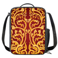 Thai Winding Vines Pattern Print Crossbody Lunch Bag