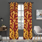 Thai Winding Vines Pattern Print Curtain