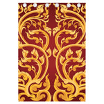 Thai Winding Vines Pattern Print Curtain
