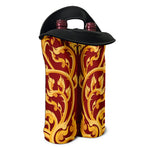 Thai Winding Vines Pattern Print Double Neoprene Wine Tote