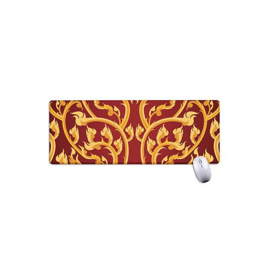 Thai Winding Vines Pattern Print Extended Mouse Pad