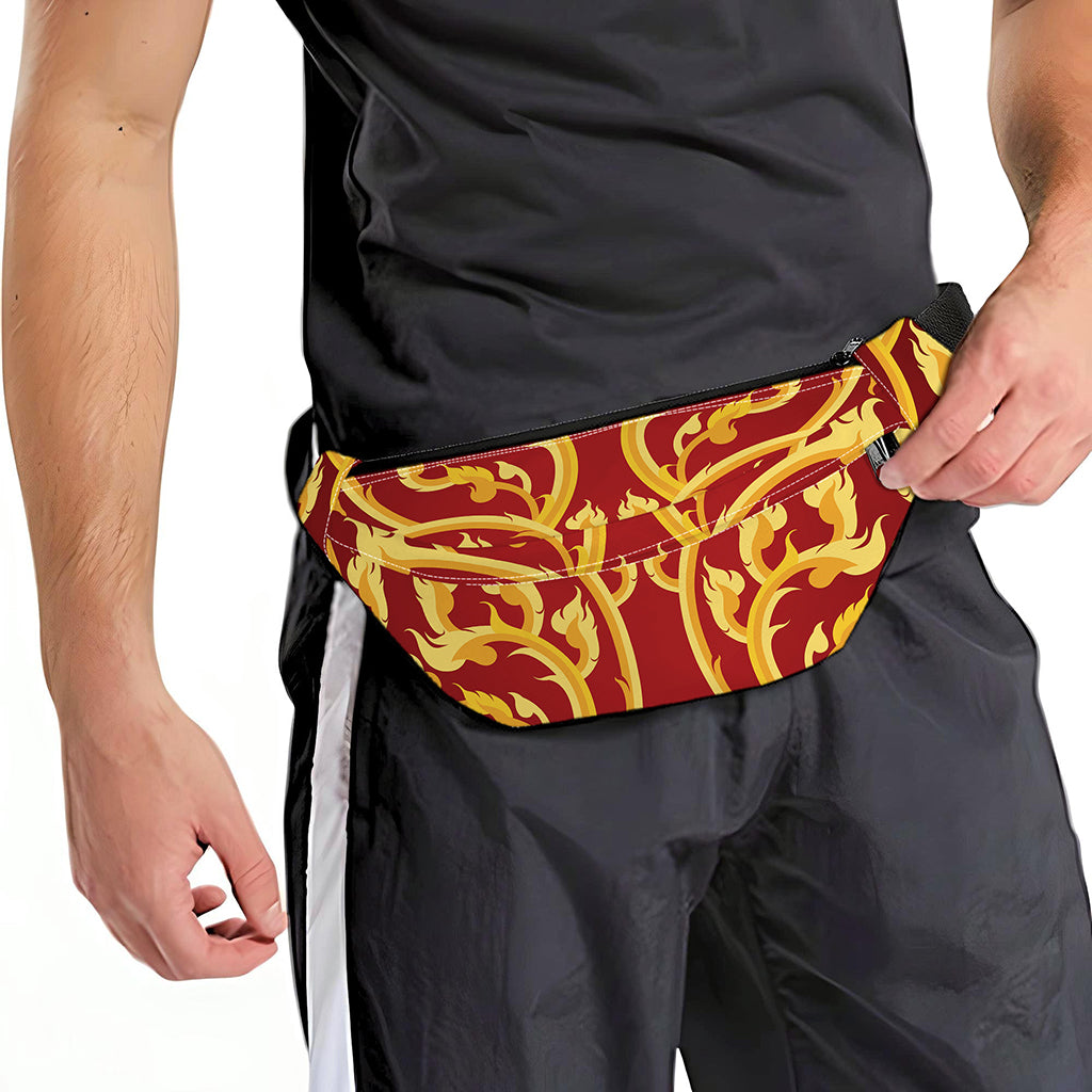 Thai Winding Vines Pattern Print Fanny Pack