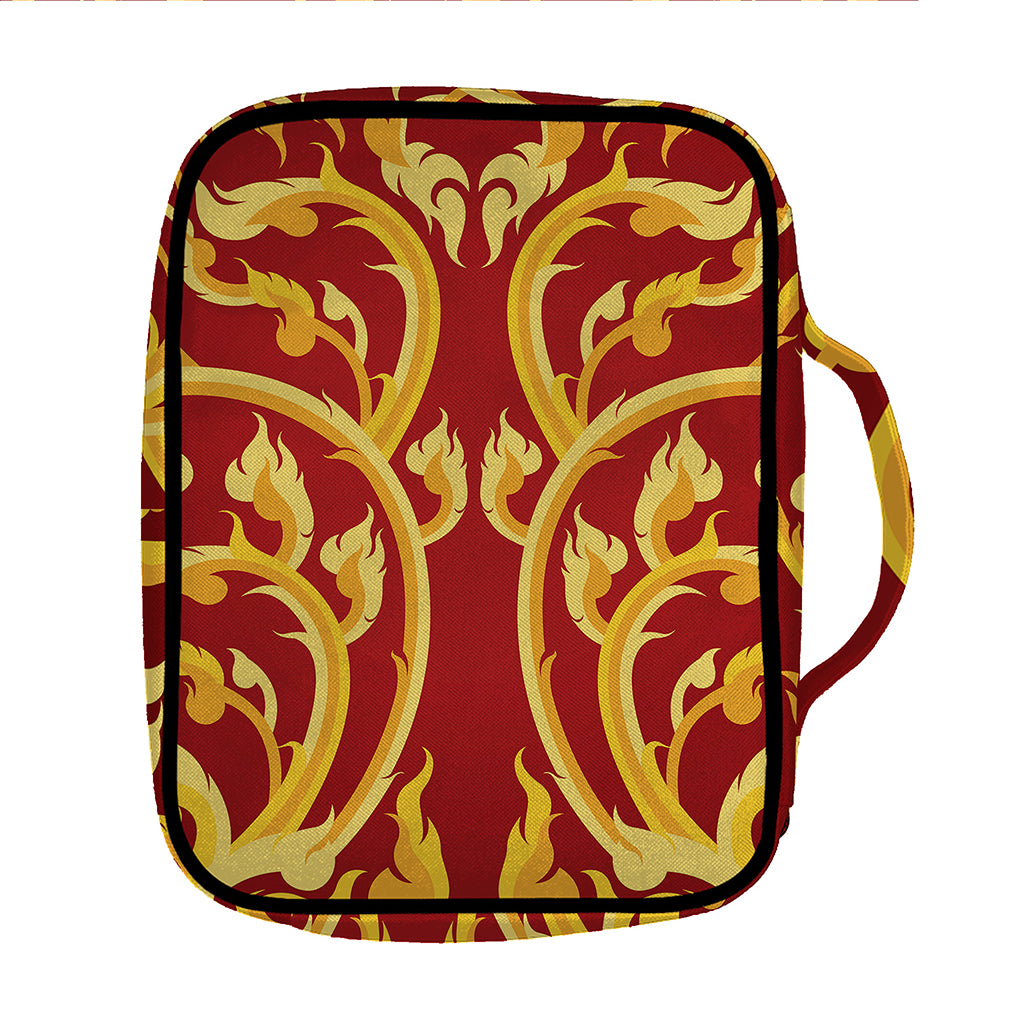 Thai Winding Vines Pattern Print Front Pocket Bible Bag