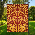 Thai Winding Vines Pattern Print Garden Flag