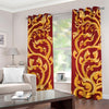 Thai Winding Vines Pattern Print Grommet Curtains