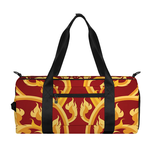 Thai Winding Vines Pattern Print Gym Bag