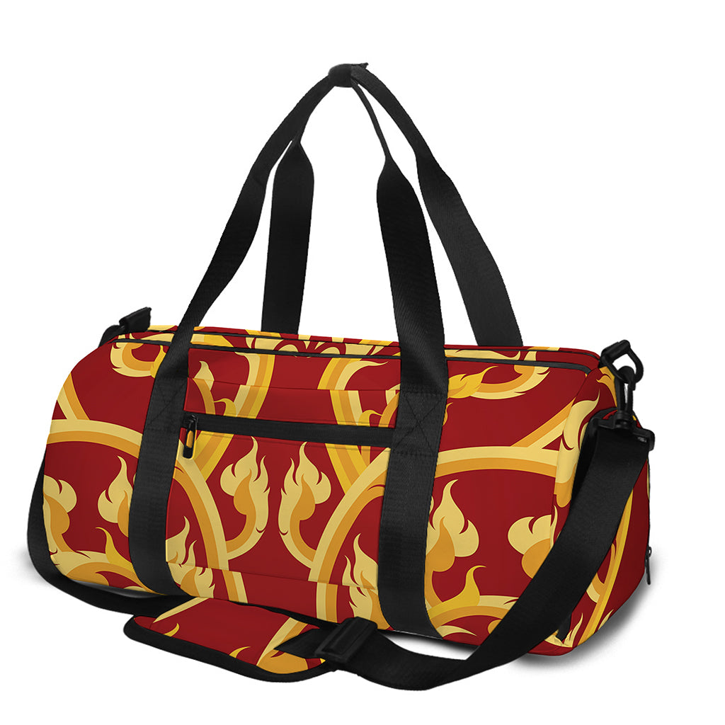 Thai Winding Vines Pattern Print Gym Bag