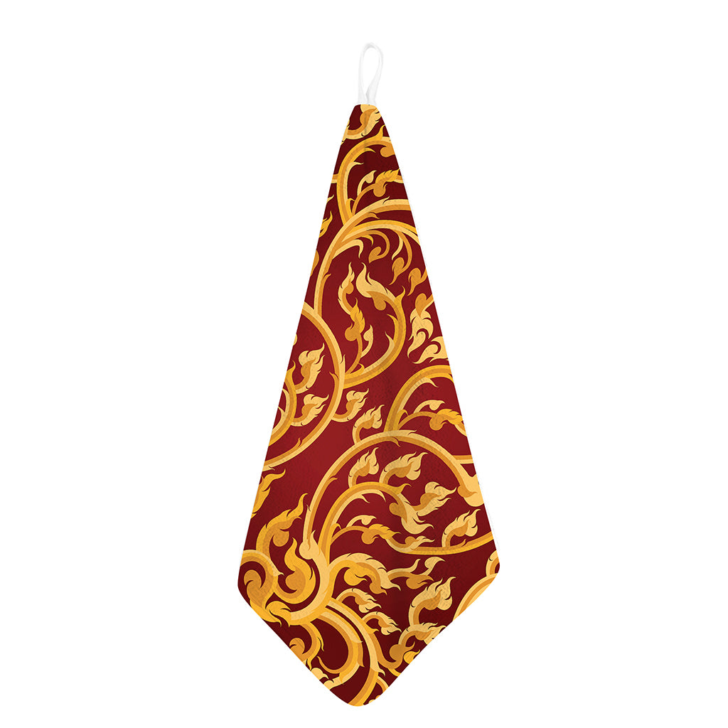 Thai Winding Vines Pattern Print Hand Towel