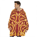Thai Winding Vines Pattern Print Hoodie Blanket