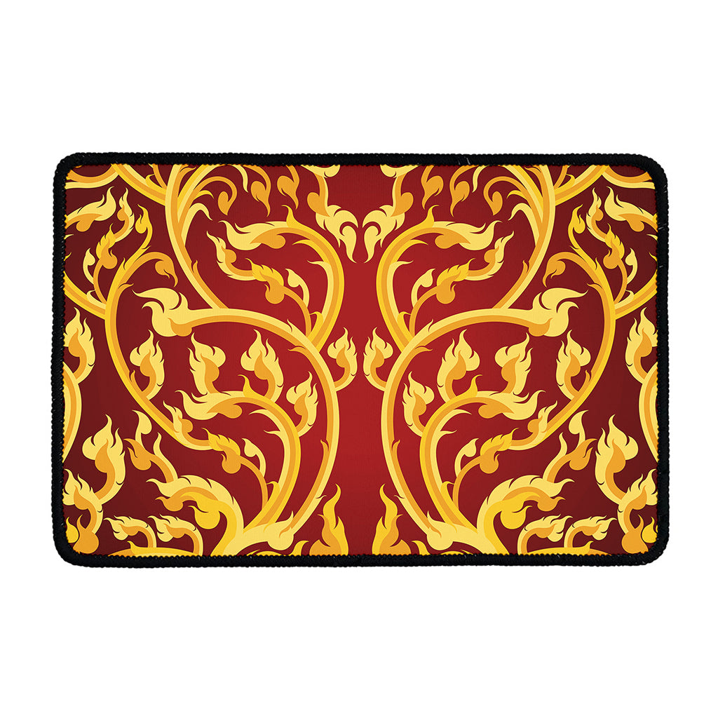 Thai Winding Vines Pattern Print Kitchen Mat