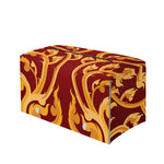 Thai Winding Vines Pattern Print Leather Tissue Box Cover