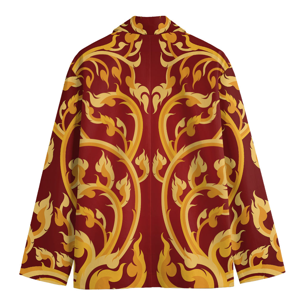 Thai Winding Vines Pattern Print Men's Blazer