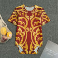 Thai Winding Vines Pattern Print Men's Bodysuit