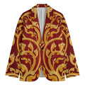 Thai Winding Vines Pattern Print Men's Cotton Blazer