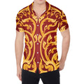 Thai Winding Vines Pattern Print Men's Shirt