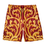 Thai Winding Vines Pattern Print Men's Swim Trunks
