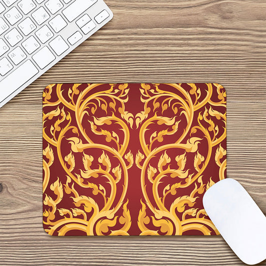 Thai Winding Vines Pattern Print Mouse Pad