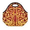 Thai Winding Vines Pattern Print Neoprene Lunch Bag