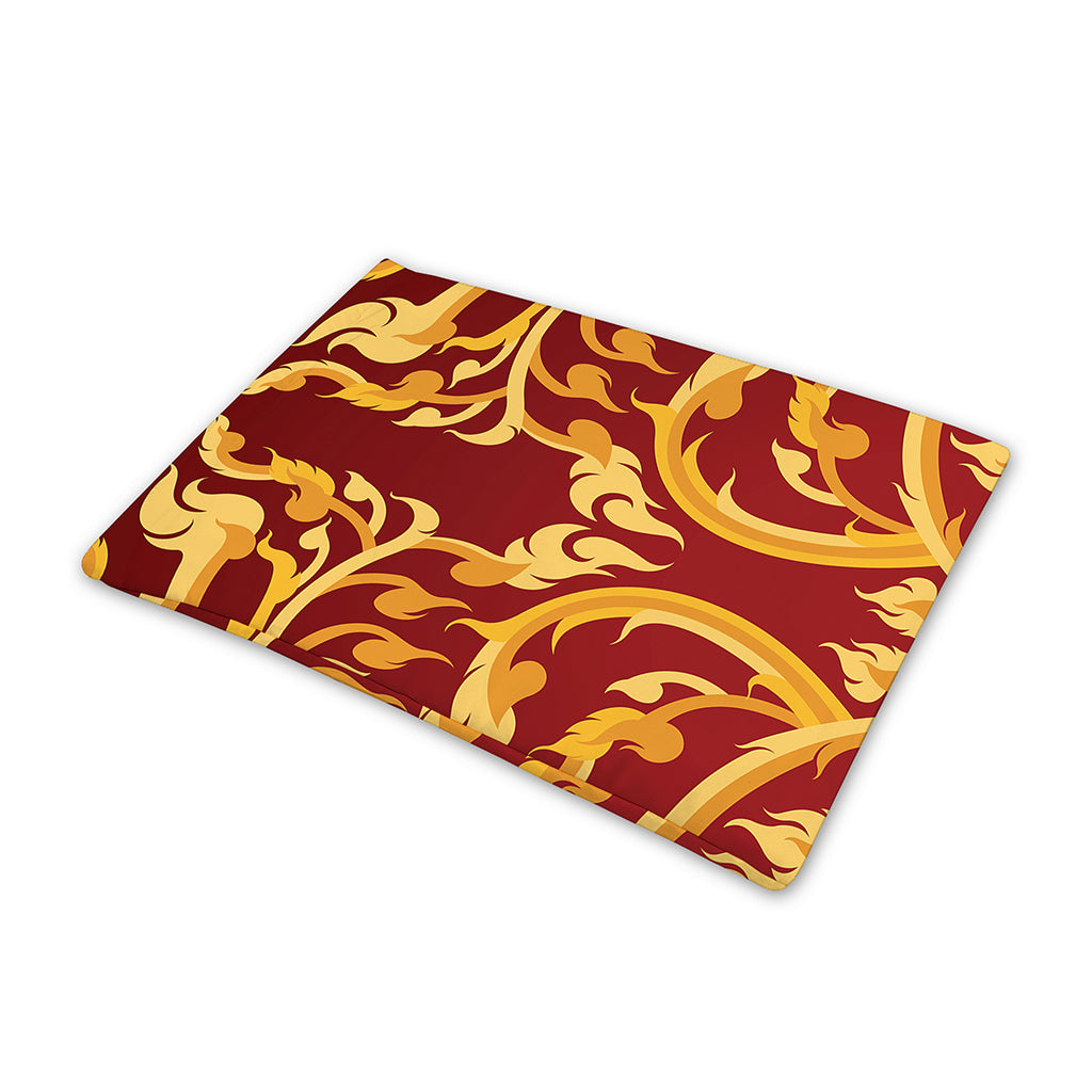 Thai Winding Vines Pattern Print Pet Cooling Mat Cover