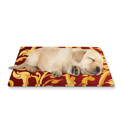 Thai Winding Vines Pattern Print Pet Cooling Mat Cover