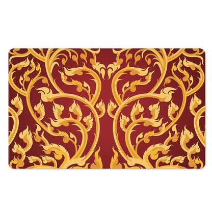 Thai Winding Vines Pattern Print Polyester Doormat
