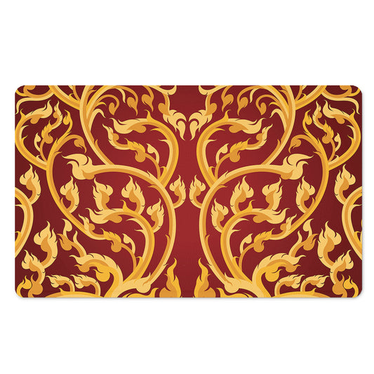 Thai Winding Vines Pattern Print Polyester Doormat