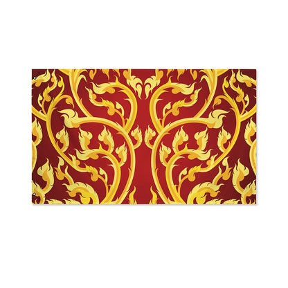 Thai Winding Vines Pattern Print Polyester Flag