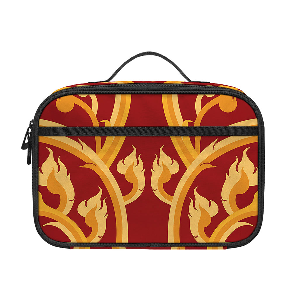 Thai Winding Vines Pattern Print Portable Lunch Bag