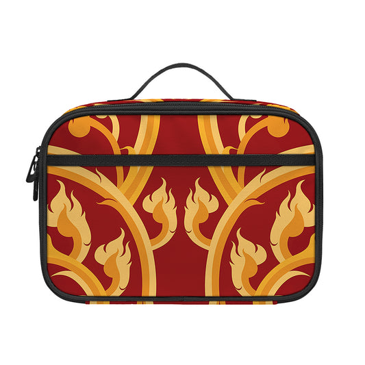 Thai Winding Vines Pattern Print Portable Lunch Bag