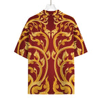 Thai Winding Vines Pattern Print Rayon Hawaiian Shirt