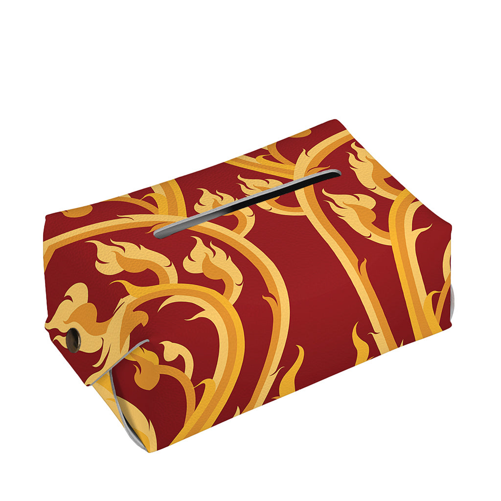 Thai Winding Vines Pattern Print Rectangle Tissue Box Cover