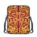Thai Winding Vines Pattern Print Rectangular Crossbody Bag