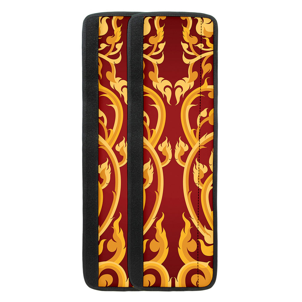 Thai Winding Vines Pattern Print Refrigerator Handle Covers