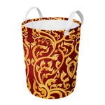 Thai Winding Vines Pattern Print Round Laundry Basket