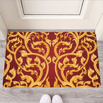 Thai Winding Vines Pattern Print Rubber Doormat