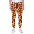 Thai Winding Vines Pattern Print Joggers