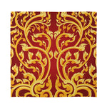 Thai Winding Vines Pattern Print Silk Bandana