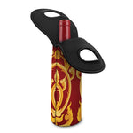Thai Winding Vines Pattern Print Single Neoprene Wine Tote