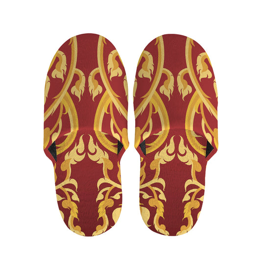 Thai Winding Vines Pattern Print Slippers