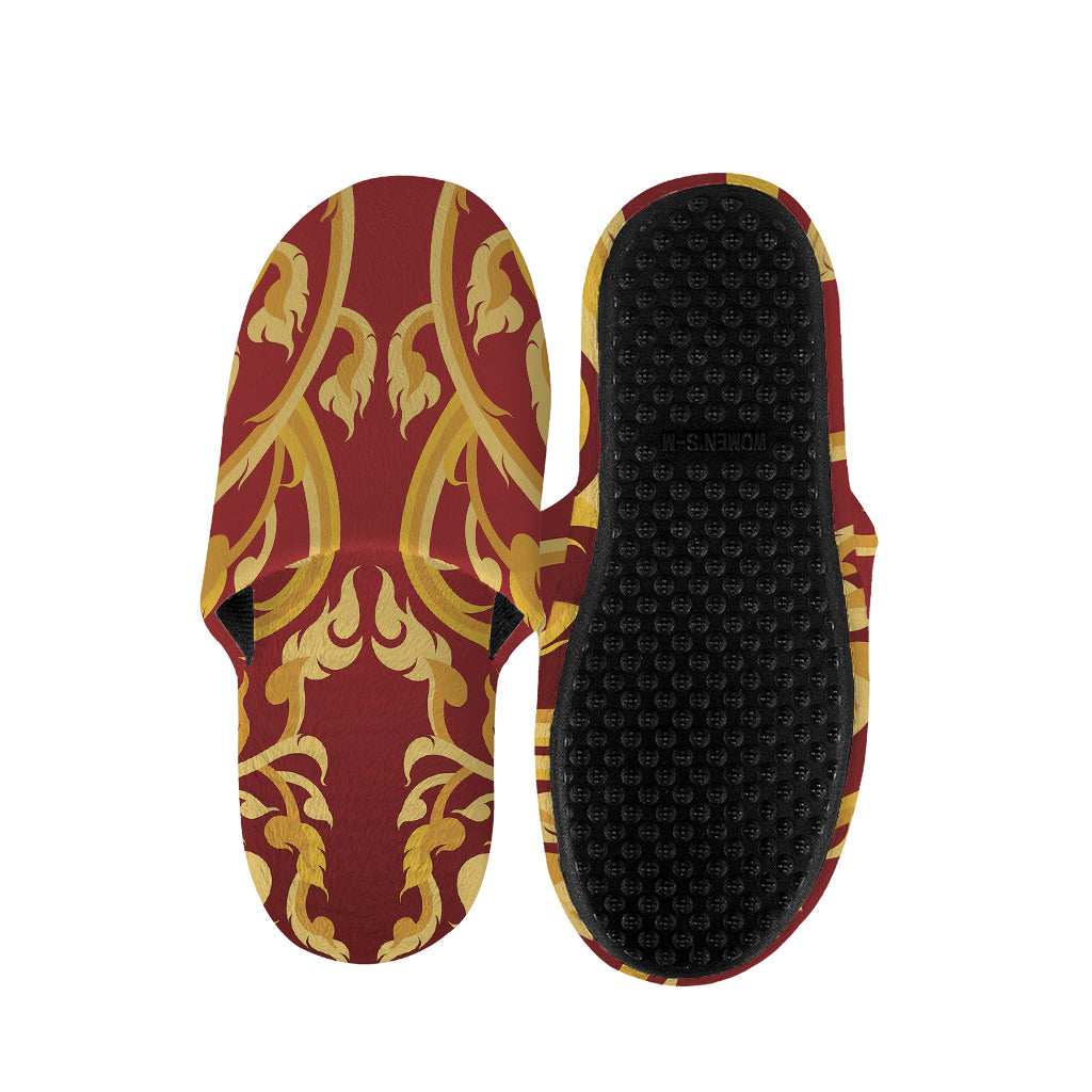 Thai Winding Vines Pattern Print Slippers