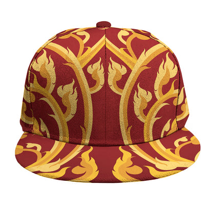 Thai Winding Vines Pattern Print Snapback Cap