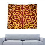 Thai Winding Vines Pattern Print Tapestry