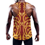 Thai Winding Vines Pattern Print Training Tank Top