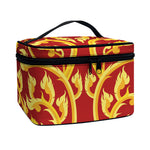 Thai Winding Vines Pattern Print Travel Makeup Bag