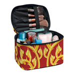 Thai Winding Vines Pattern Print Travel Makeup Bag