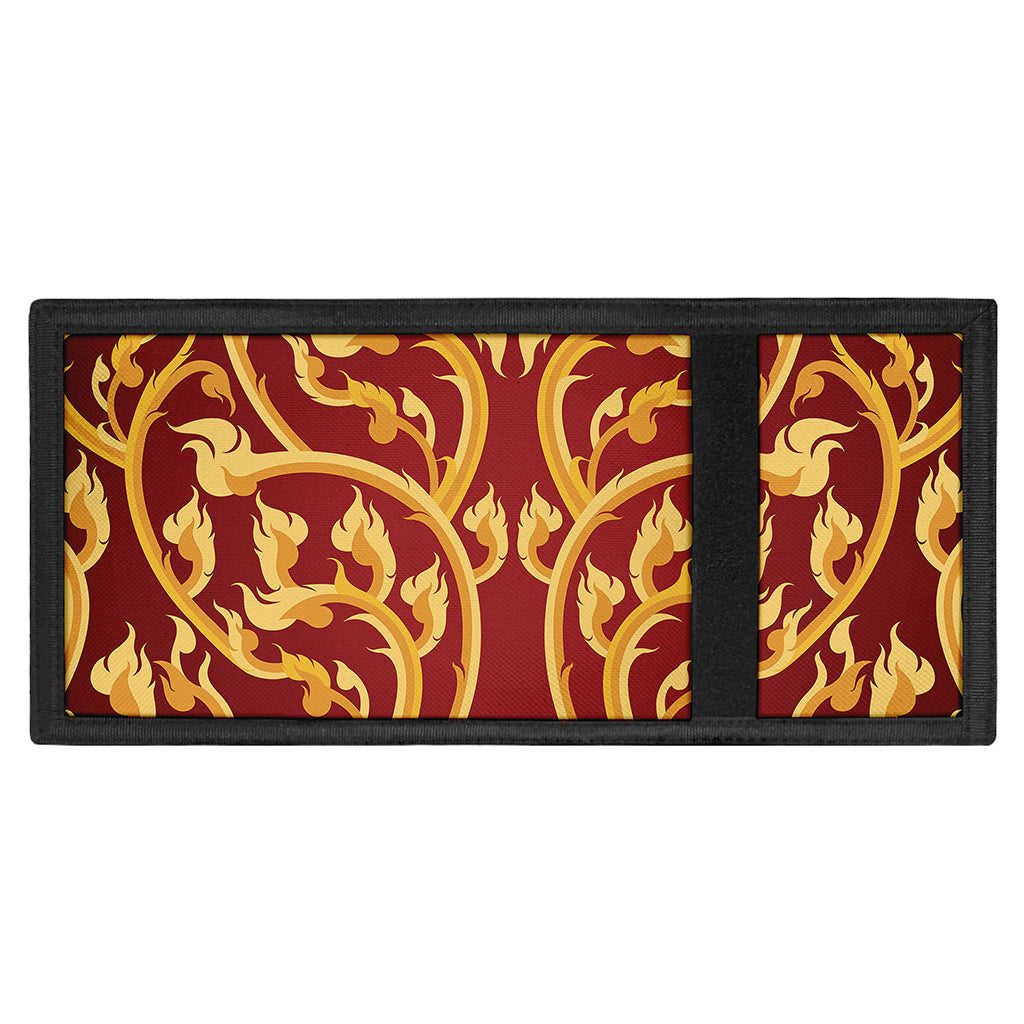 Thai Winding Vines Pattern Print Trifold Wallet